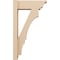 Ekena Millwork 6-in W x 16-in D x 28-in H Balboa Trad Rough Cedar Woodgrain TimberThane Outlooker, Primed Tan OUTUR060X16X28BOA04RCPR - alternate 5